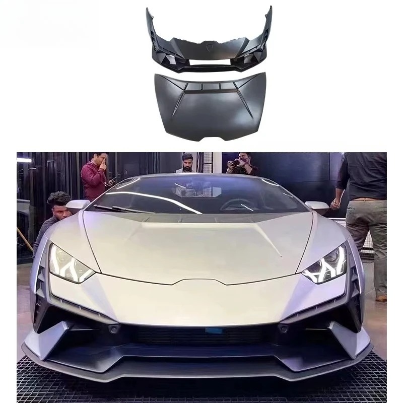 High Quality for Huracan Upgrade Tecnica Kits Fast Delivery Dry Carbon Fiber Front Bumper Hood Fender